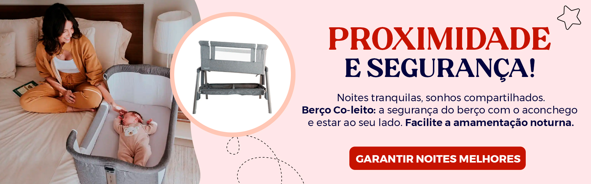 Berço Co-leito: Conforto e Segurança para o Bebê.